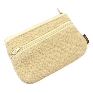 Hemp Zippered Pouch Accessories crystal pouch