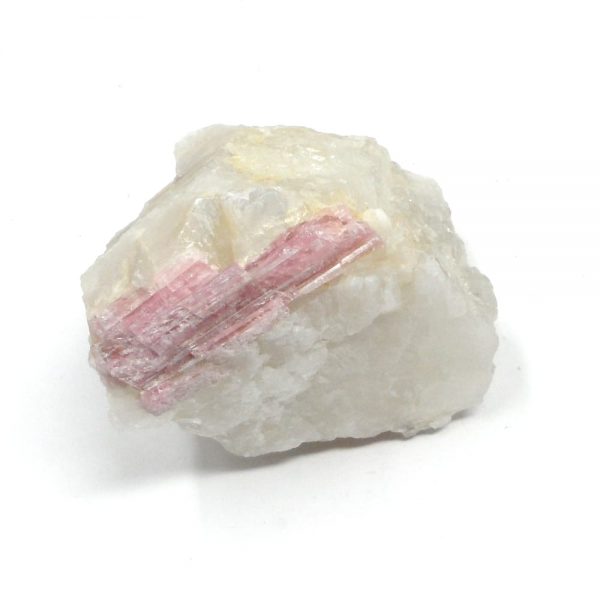 Pink Tourmaline on Quartz All Raw Crystals pink tourmaline