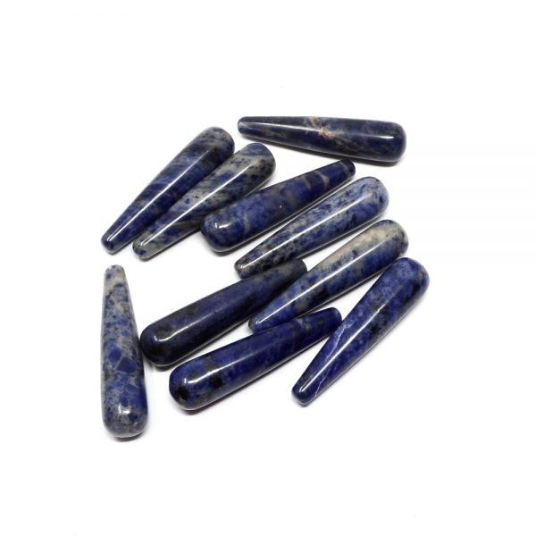 Sodalite Wands 10pk All Polished Crystals bulk crystal wands