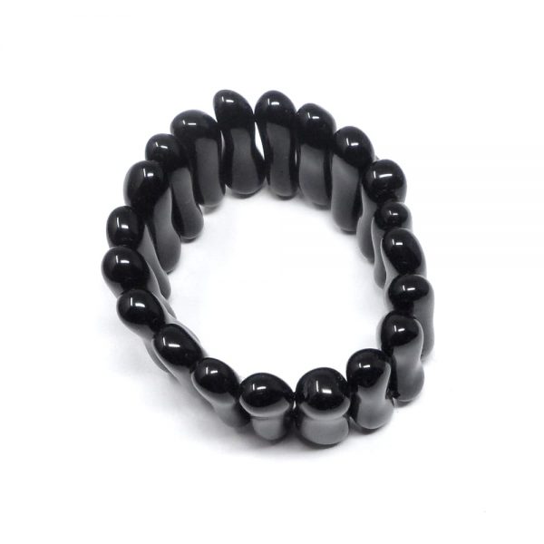 Black Obsidian Peanut Bracelet All Crystal Jewelry black obsidian