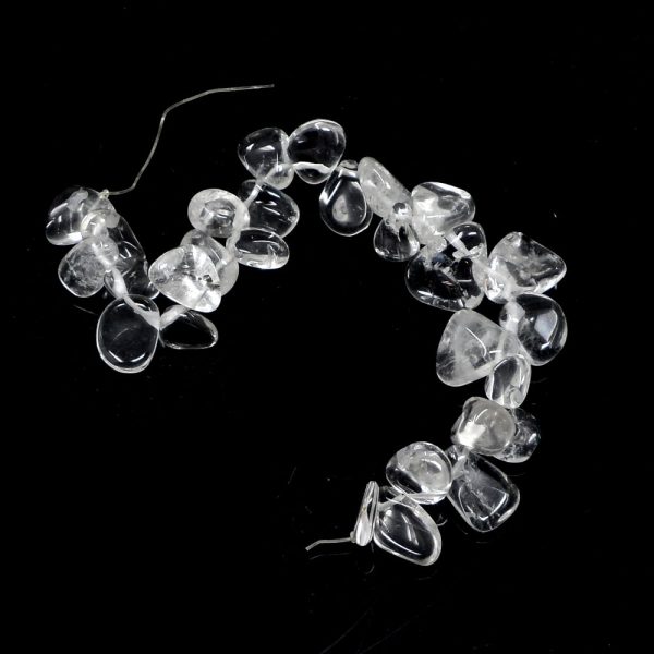 Clear Quartz Bead Strand All Crystal Jewelry bead