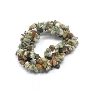 Rhyolite Three Strand Chip Bracelet Crystal Jewelry bracelet