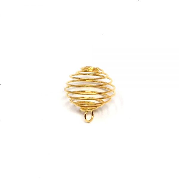 Wire Cage Gold Rounded All Crystal Jewelry cage