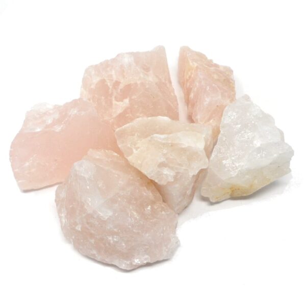 Rose Quartz raw lg 16oz All Raw Crystals bulk rose quartz