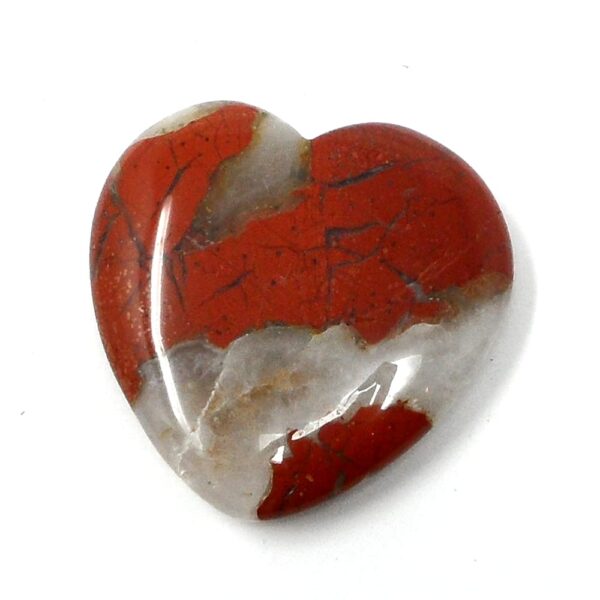 Red Jasper Flat Heart 45mm All Polished Crystals crystal heart