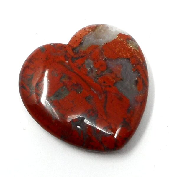 Red Jasper Flat Heart 45mm All Polished Crystals crystal heart