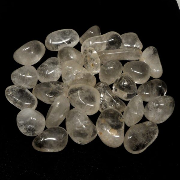 Tumbled Clear Quartz lg 16oz All Tumbled Stones bulk quartz