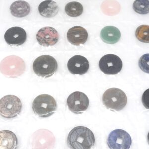 Mixed Stone Coin Sheet All Crystal Jewelry agate coin